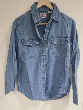 Levi's Blue Denim Western Shirt